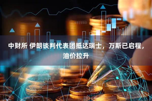 中财所 伊朗谈判代表团抵达瑞士，万斯已启程，油价拉升
